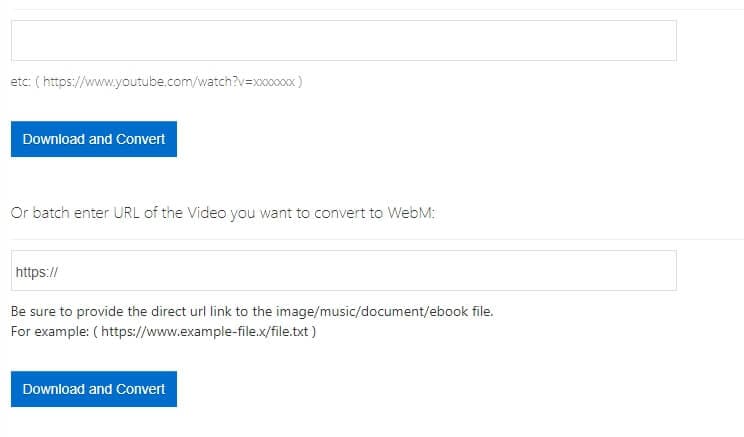 يوتيوب فيديو إلى WebM مع Office-Converter