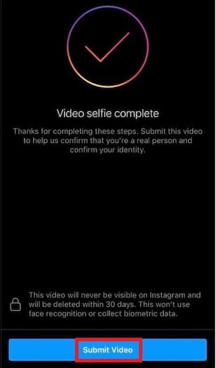 jak przeprowadzić weryfikację selfie na Instagramie - prześlij wideo